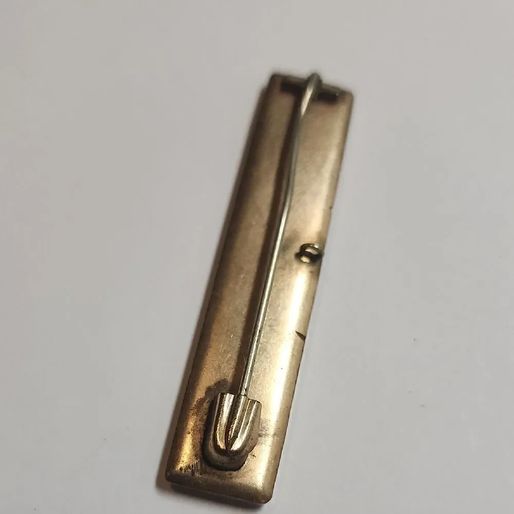 Antique Greek Key Pin Brooch
